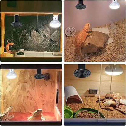 CLEEN Reptile Ceramic Heat Emitter Lamp | No-Light Heating Bulb