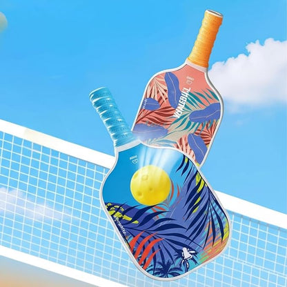 petzlifeworld Pickleball Beginners Combo Pack | 2 Paddles + 1 Ball with Hand Grip | Lightweight & Durable Starter Kit |48 * 7 Cm
