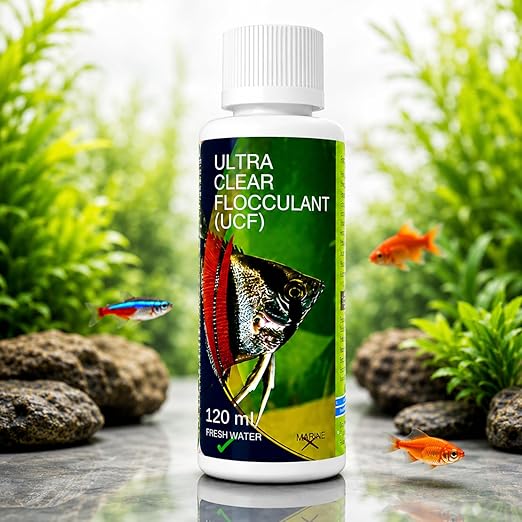 Aquatic Remedies Aquarium Fish Tank Ultra Clear Flocculant Water Clarifier | Quickly Removes Cloudiness | Makes Crystal Clear Fish Tanks (120 ML)