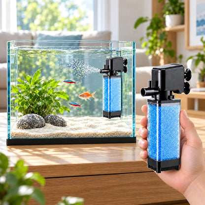Petzlifeworld Petscope Aquarium Internal Filter with Blue Sponge Media