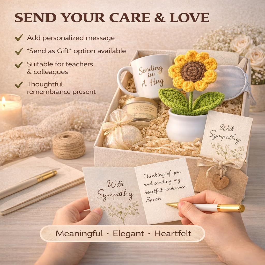 Petzlifeworld Crochet Sunflower in White Pot (1PC) – Handmade Knitted Flower Desk Decor, Car Dashboard Ornament, Sympathy & Condolence Gift for Teachers, Colleagues & Loved Ones (12cm)