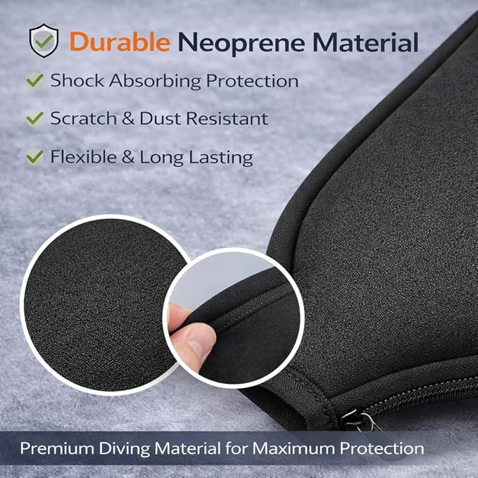 Petzlifeworld Pickleball Paddle Cover Neoprene, Universal Paddle Case with Zipper, Waterproof Protective Sleeve for Pickleball, Table Tennis & Beach Paddle, Lightweight Travel Storage Bag