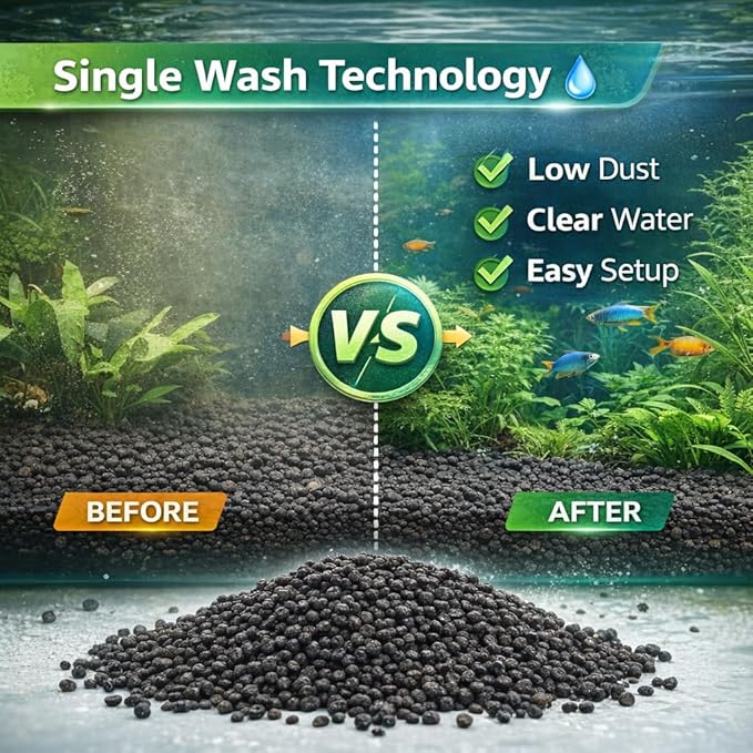 petzlifeworld Green Land 6KG Natural Aquarium Soil for Planted Tanks | Pure Natural Aquascaping Soil | Single Wash Technology | Safe for Fish & Shrimp | Nutrient-Rich Porous Substrate