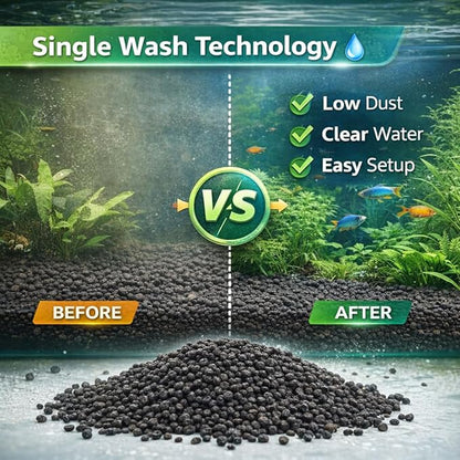 petzlifeworld Green Land 6KG Natural Aquarium Soil for Planted Tanks | Pure Natural Aquascaping Soil | Single Wash Technology | Safe for Fish & Shrimp | Nutrient-Rich Porous Substrate