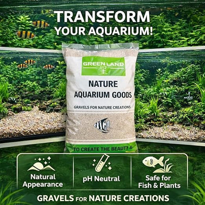 Petzlifeworld10Kg Nature Aquarium Goods – Natural Aquarium Gravel for Aquascaping | pH Neutral Substrate for Fish & Plants | Decorative Gravel for Freshwater Aquariums
