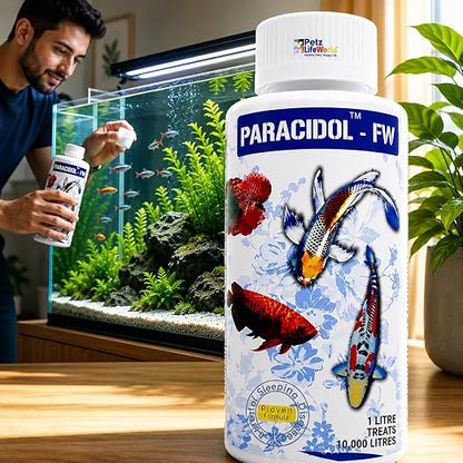 Petzlifeworld Aquatic remedies Paracidol  for Fresh Water Aquarium | Complete Fish Care | Healthy Fish, Healthy Aquarium