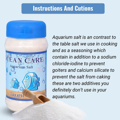 Ocean Care Aquarium Fresh Water Salt (1-Kg) - Natural Water Conditioner & Fish Treatment