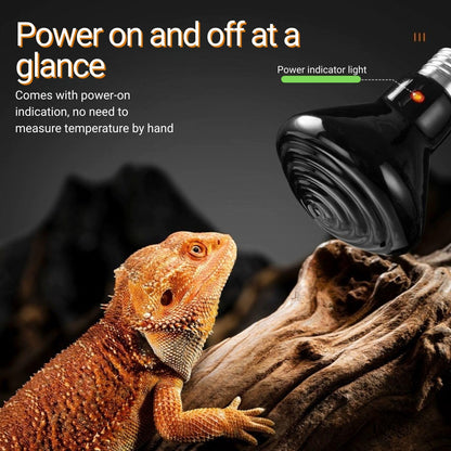 CLEEN Reptile Ceramic Heat Emitter Lamp | No-Light Heating Bulb