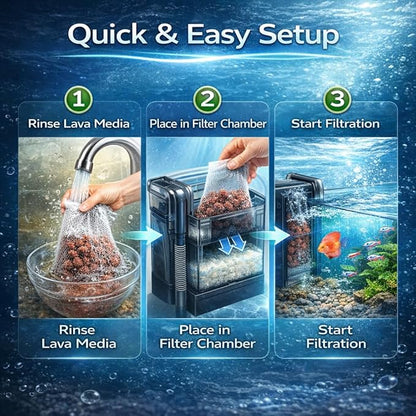 Aquatic Remedies X-Lava Filter Media, 800ML (600G) | The Finest Hand Picked Volcano Lava Porous and Water Treatment Filter Media for Aquarium