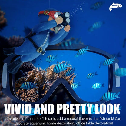 Petzlifeworld (Pack of 2) Floating Little Witch & Diver (Random Color) Aquarium Decorations