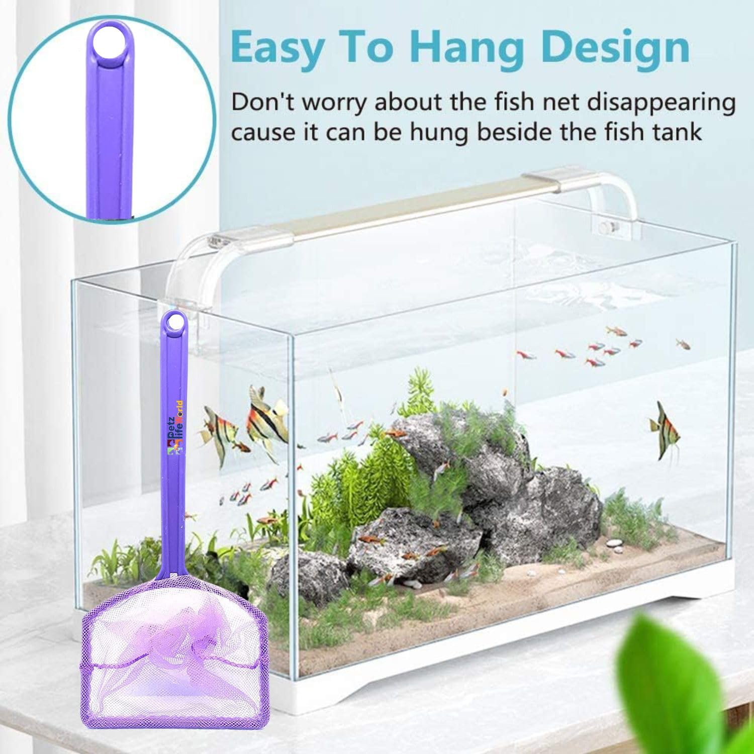 Petzlifeworld 6 Inch Purple (2 Pcs) Aquarium Fish Net, Soft Fine Nylon – PetzLifeWorld Petzlifeworld 6 Inch Purple (2 Pcs) Aquarium Fish Net, Soft Fine Nylon – PetzLifeWorld