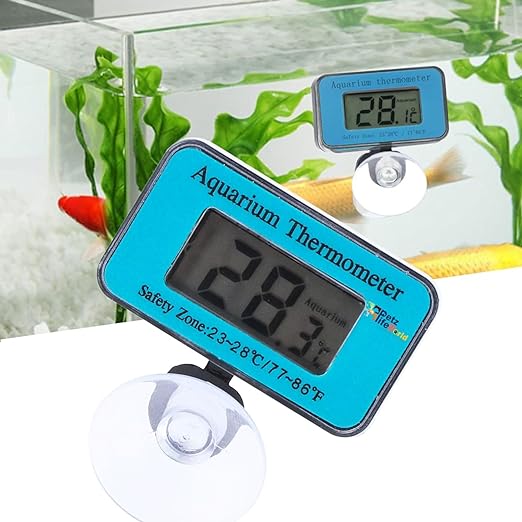 zggzerg Aquarienthermometer Aquarium Thermometer, Mini Digital Aquarium  Thermometer, LED Display