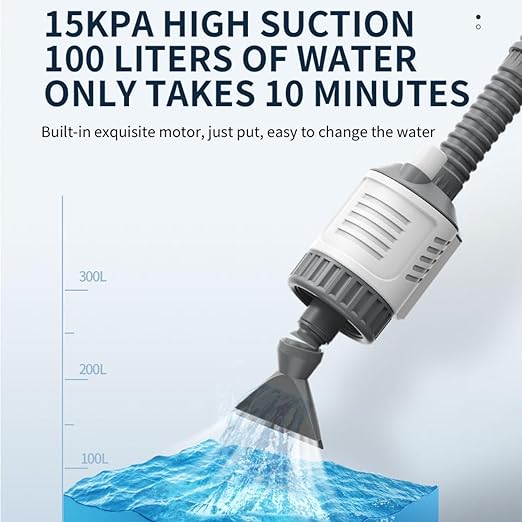 Yee Automatic Aquarium Water Changer Electric Gravel Cleaner | 7-in-1 Fish Tank Vacuum Cleaner with 15KPA Strong Suction, Sand Washer, Water Pump for Aquarium Cleaning