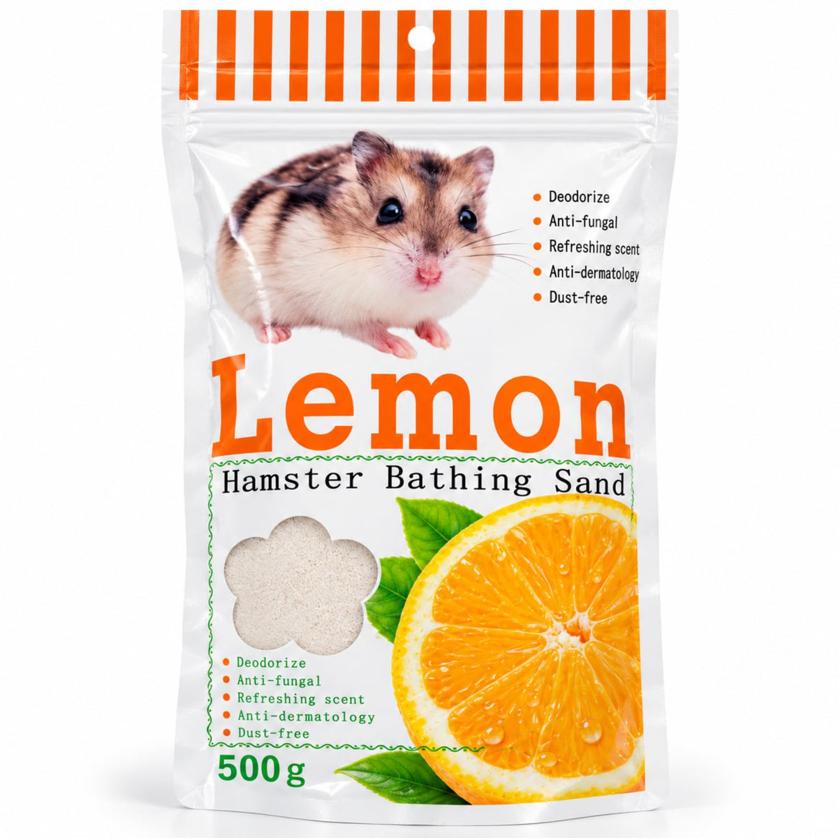 Petzlifeworld Scented Hamster Bath Sand 500g – Rose, Lavender, Green Apple & Lemon