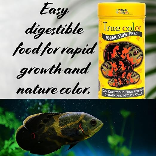 Petzlifeworld Star Farms True Color Oscar Easy Digestible Fish Food,100G For Rapid Growth&Nature Color