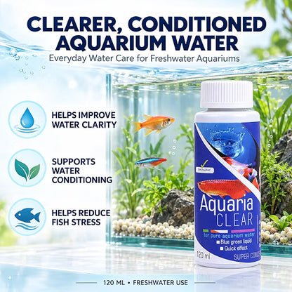 Aquatic Remedies 3-in-1 Freshwater Fish Care Combo – Paracidol FW + Bactonil FW + Aquaria Clear | 120 ml Each