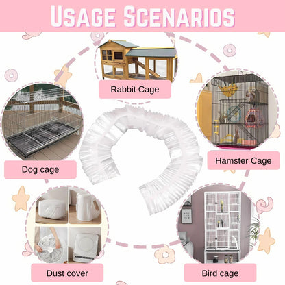 Petzlifeworld Stretchable Pet Cage Disposable Liners For Bunny, Guinea Pig, Hamster, Bird & Small Animals