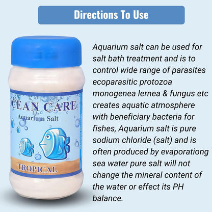 Ocean Care Aquarium Fresh Water Salt (1-Kg) - Natural Water Conditioner & Fish Treatment