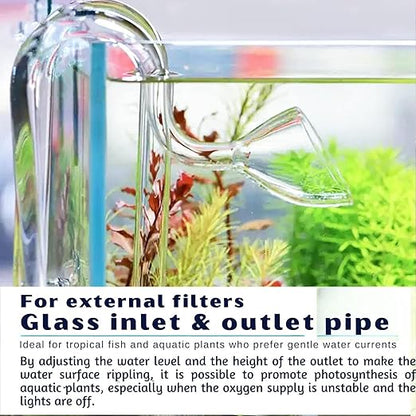 petzlifeworld  Aquarium Lily without surface skimmer Inflow Outflow Pipes Set for Aquarium Canister Filter - Aquarium Planted Tank Aquascaping