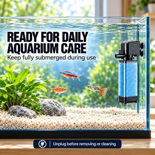 Petzlifeworld Petscope Aquarium Internal Filter with Blue Sponge Media