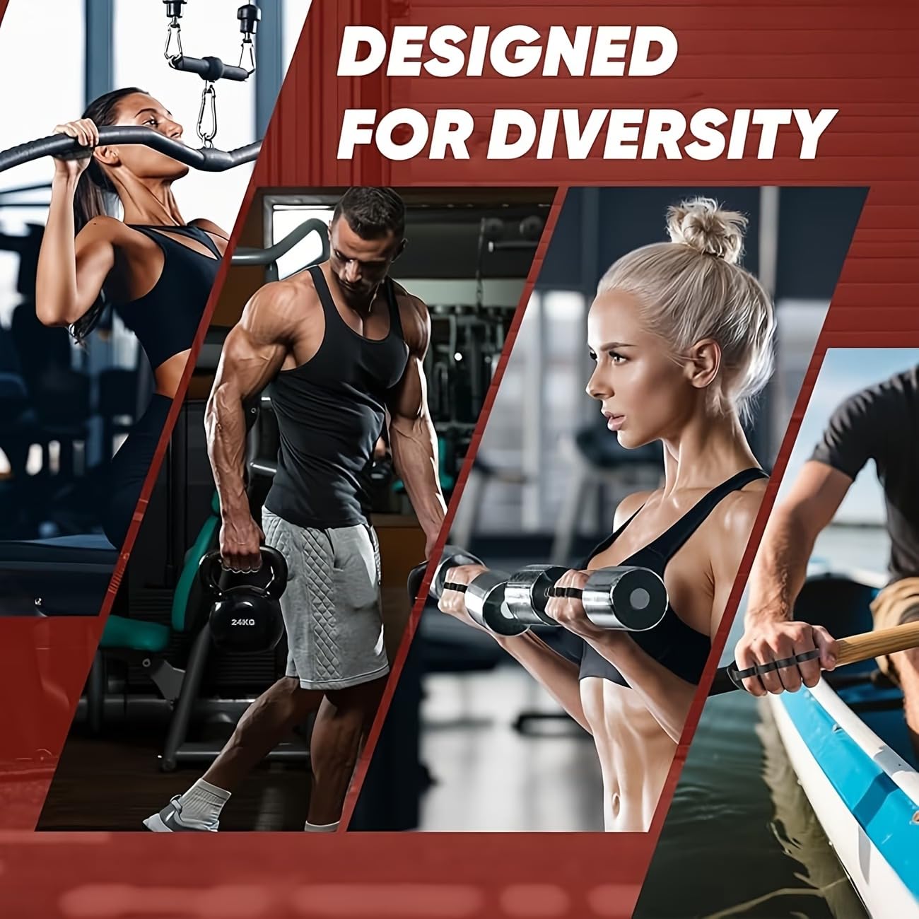 Petzlifeworld Anti-Slip Rubber Gym Workout Grips for Weight Lifting – Palm Protection Deadlift Grip Pads for Barbell, Dumbbell & Pull Ups – Ergonomic Finger Loop Lifting Grips for Men & Women (Black)