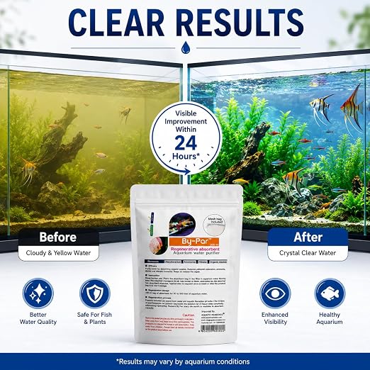 Petzlifeworld Aquatic Remedies by-Par, 100ML (Mesh Bag Included), Regenerative Absorbent Aquarium Water Purifier