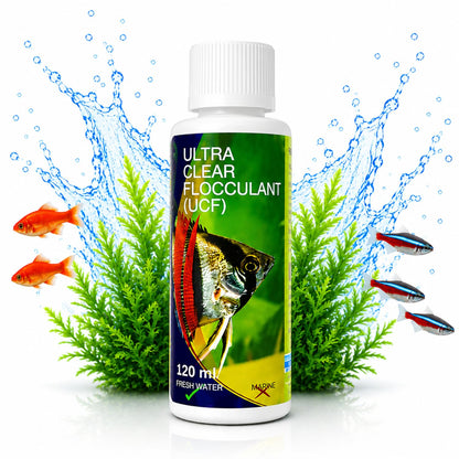 Aquatic Remedies Aquarium Fish Tank Ultra Clear Flocculant Water Clarifier | Quickly Removes Cloudiness | Makes Crystal Clear Fish Tanks (120 ML)