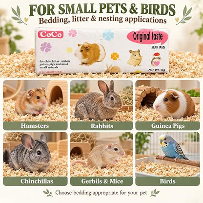 petzlifeworld Lavender and Original Tast  Scented Small Pet Bedding 1KG | Soft & Highly Absorbent Wood Shavings | Low Dust Formula | Odor Control | Safe for Hamsters, Guinea Pigs, Rabbits & Other Small Animals