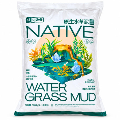 YEE    0.5L, 1.5L &amp; 3L Native Aqua Soil for Planted Aquariums | Premium Nutrient-Rich Substrate for Aquatic Plants, Shrimp & Freshwater Fish | pH Buffering 6.0–7.0 | Low Dust Granules