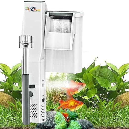 Sunsun XBA-200 | 2W | 200L/H | Suitable for 1.5 Feet Aquarium Fish Tank Water Fall Style Hang On Filter with Surface Skimmer