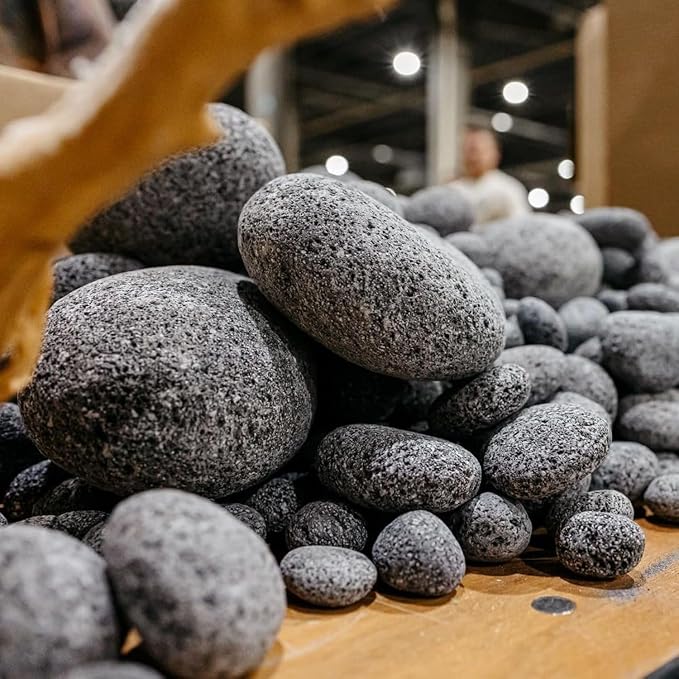 Petzlifeworld Black Lava Pebbles 10–15 cm | Natural Volcanic Stones for Aquarium, Garden, Plant Pots, Fire Pit & Home Décor | Large Decorative Lava Rocks for Landscaping & Aquascaping
