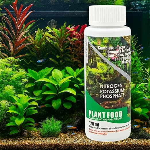 Aquatic Remedies Plant Food 120ml – Complete Macro Nutrients (N, P, K). Boosts Aquatic Plant Growth, Color, Health & Photosynthesis Naturally
