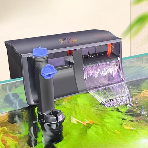 Sunsun Grech CBG Series UV Sterilizer Hang On Back Filter | Suitable for 75 Liters - 190 Liters Aquarium Tank (CBG-800)