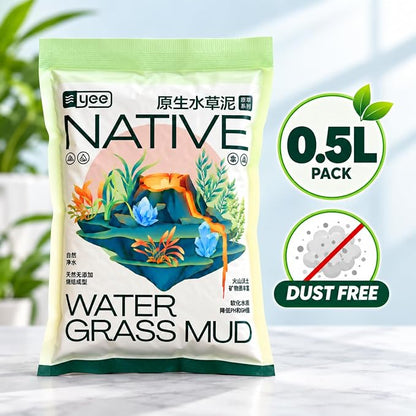 YEE    0.5L, 1.5L &amp; 3L Native Aqua Soil for Planted Aquariums | Premium Nutrient-Rich Substrate for Aquatic Plants, Shrimp & Freshwater Fish | pH Buffering 6.0–7.0 | Low Dust Granules