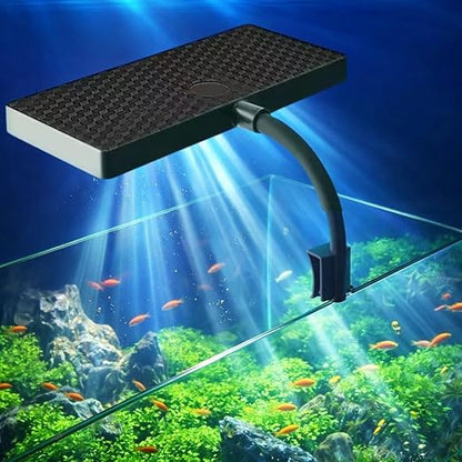Bluepet  10W Flat Nano S3 Full Spectrum Aquarium Light – Clip-On LED Light with 360° Flexible Head for Planted Nano Fish Tanks