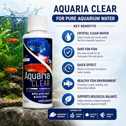 Aquatic Remedies Aquarium Fish Tank Must Have Starter Combo  (Stress Heal + Aquaria Clear + MicroLife S2) 3 * 100 ML - 3 Pcs Combo Starter Pack