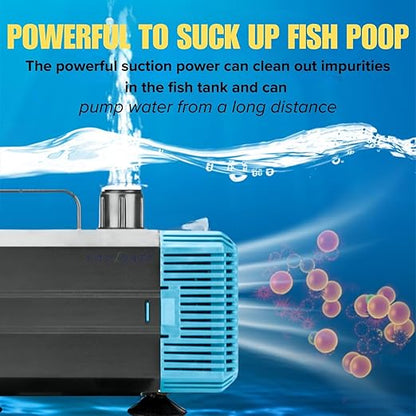 Sobo Submersible Aquarium Water Lifting Pump Suitable For Hydroponics, Pond, Fountain and Sump Filter Systems Power Head Wp-7200 and wp-5200