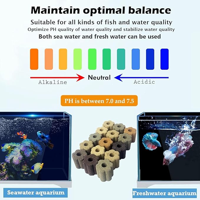 Petzlifeworld Aquarium Filter Media Ceramic Ring (Flower Type) with Fr