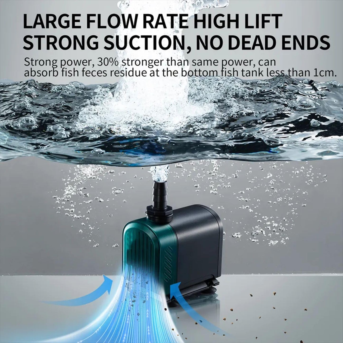 Cherlam Silent Aquarium Submersible Water Pump for Fish Tank & Pond