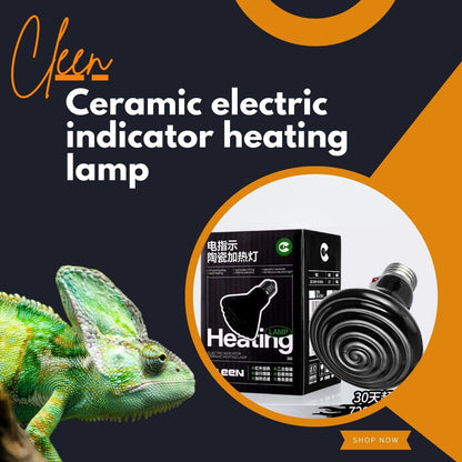 CLEEN Reptile Ceramic Heat Emitter Lamp | No-Light Heating Bulb