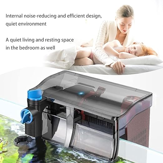 SunSun Filtro Zainetto Acquario 60 Litri - Filtro Esterno Hang-On 500 L/h Silenzioso Con Materiali Filtranti - Foto 11