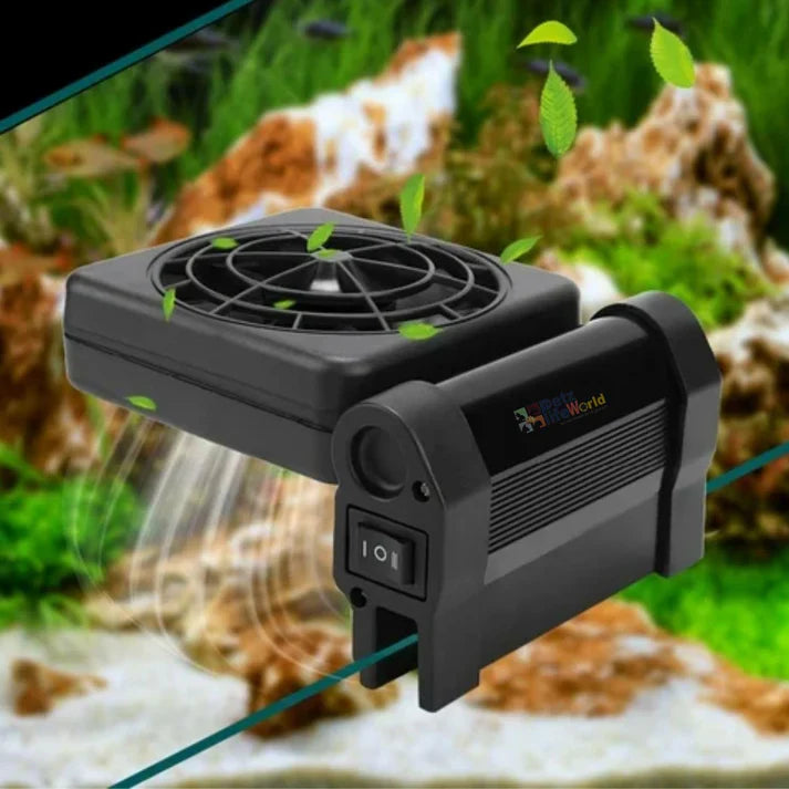 Petzlifeworld Single Head Fish Tank Cooling Fan 2 wind speed controlled