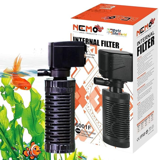 Nemo 6001F | 15 Watts | 880 L/Hr | Upto 2.5 Feet Tank Aquarium Internal Filter