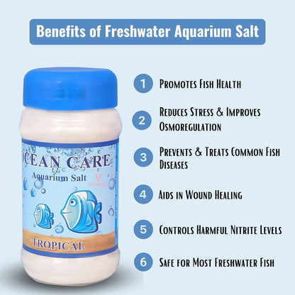 Ocean Care Aquarium Fresh Water Salt (1-Kg) - Natural Water Conditioner & Fish Treatment