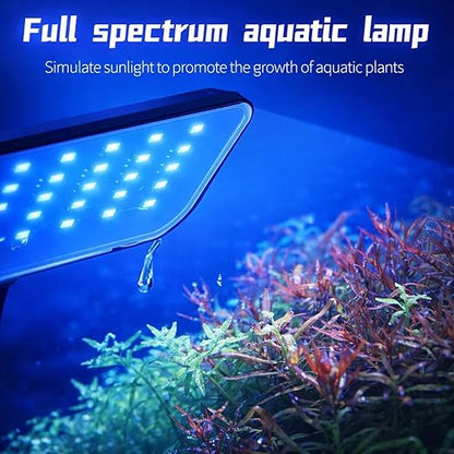 Bluepet  10W Flat Nano S3 Full Spectrum Aquarium Light – Clip-On LED Light with 360° Flexible Head for Planted Nano Fish Tanks