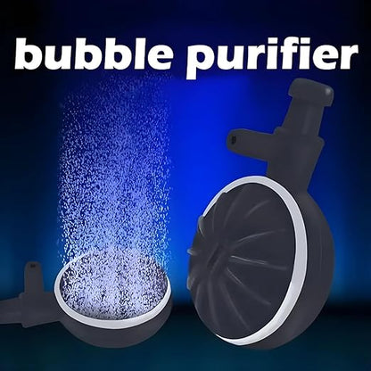 petzlifeworld 1  Pcs Aquarium Air Stone Bubble Diffuser, Black Plastic Dome with Strong Suction Cup for Hydroponics Air Pump Bucket Small Ponds Reservoir