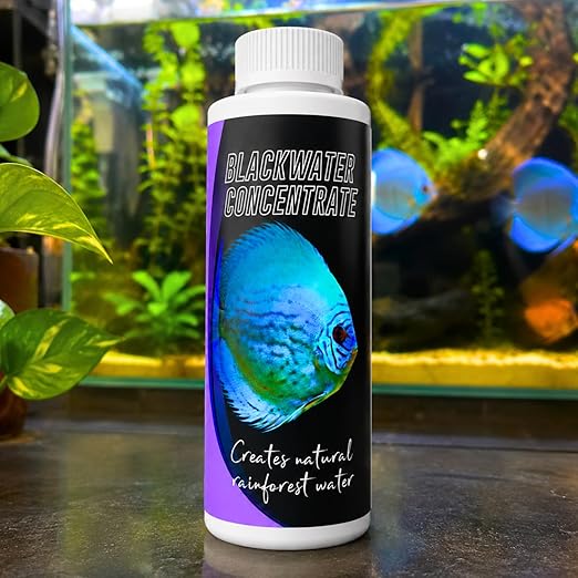Petzlifeworld Aquatic Remedies Blackwater Concentrate 120ml for Aquariums | Natural Tannin Water Conditioner | Creates Amazon Blackwater Habitat | Enhances Fish Color & Health for Discus, Bettas, Tetras & Shrimp