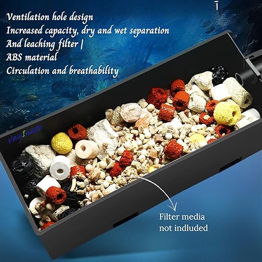 Sobo WP-780F | 10W | 800L/Hr | Suitable for 30cm - 42cm Tank Aquarium Top Filter with 1 Feet Sponge | Efficient Filtration for Clean & Clear Water Maintain