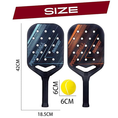 petzlifeworld Kids Basic Pickleball Training Paddle Kit | 2 Lightweight Plastic Bats & 1 Soft Foam Ball | Beginner Pickleball Set for Kids