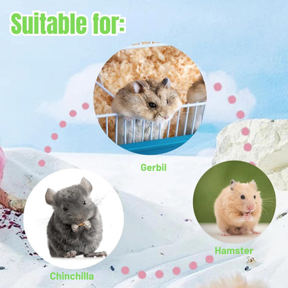 Petzlifeworld 1.2Kg Natural Silica Bath Sand for Hamster | Odor-Control Grooming Sand for Hamsters, Guinea Pigs, Gerbils & Chinchillas
